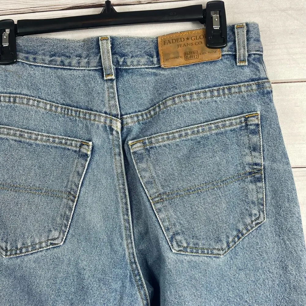 Faded Glory Men's Light Wash Denim Straight Leg‎ Jeans 32x30